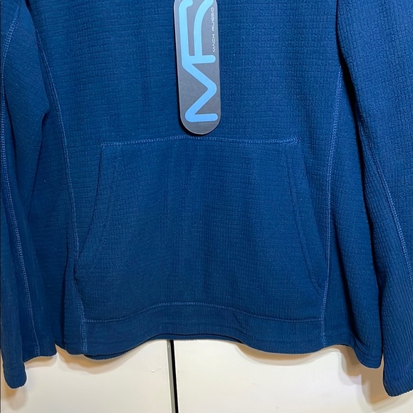Blue 1/4 Zip Up Sweater with Classic Design - Picture 4 of 6